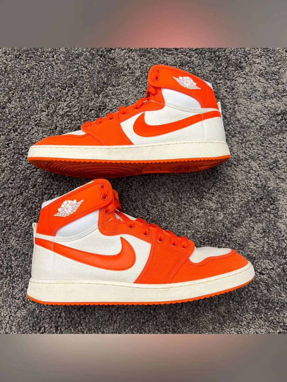 Jordan 1 Retro AJKO Shoes Men’s Size 12.5 Rush Orange White Syracuse DO5047-801